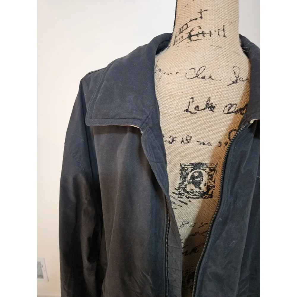 Dockers‎ Classic Harrington Jacket Navy Blue Full Zip Lightweight Mens M